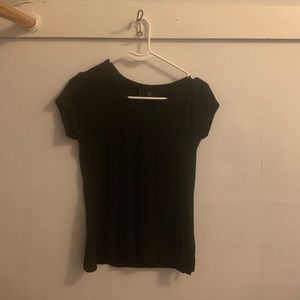 cynthia rowley black short sleeve shirt, size small!